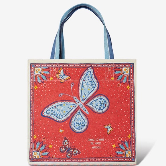 Brighton Vibrant Red and Blue Tote - Picture 2 of 7